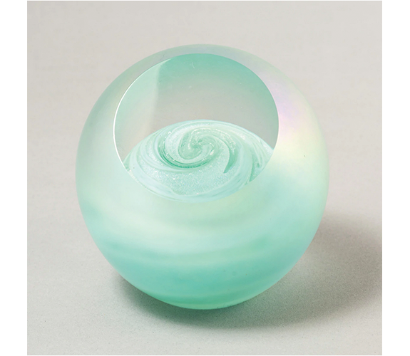 Uranus Paperweight by Glass Eye Studio